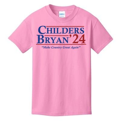 Childers Bryan 2024 Election Make Country Great Again Kids T-Shirt