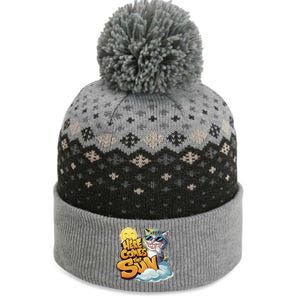 California Beach 2024 Vacation Weekend Summer Here Comes Sun Gift The Baniff Cuffed Pom Beanie