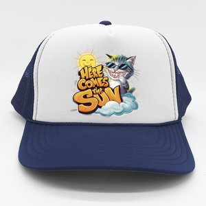 California Beach 2024 Vacation Weekend Summer Here Comes Sun Gift Trucker Hat