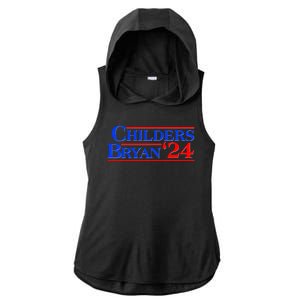 Childers Bryan 2024 Election Ladies PosiCharge Tri-Blend Wicking Draft Hoodie Tank