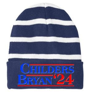 Childers Bryan 2024 Election Striped Beanie with Solid Band