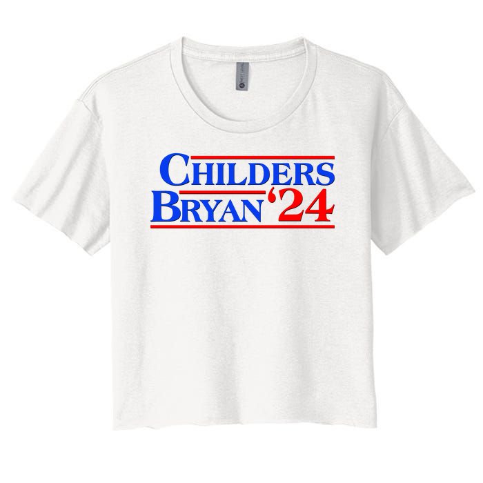 Childers Bryan 2024 Election Women's Crop Top Tee