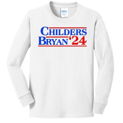 Childers Bryan 2024 Election Kids Long Sleeve Shirt