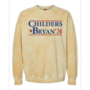 Childers Bryan 2024 Election Make Usa Great Colorblast Crewneck Sweatshirt