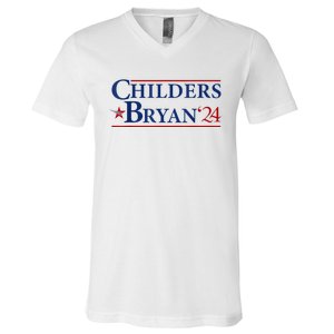 Childers Bryan 2024 Election Make Usa Great V-Neck T-Shirt