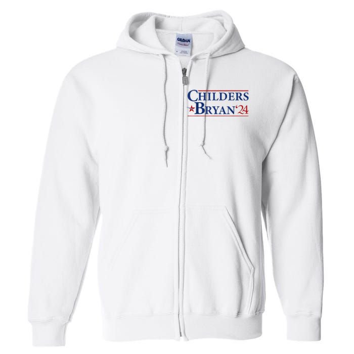 Childers Bryan 2024 Election Make Usa Great Full Zip Hoodie