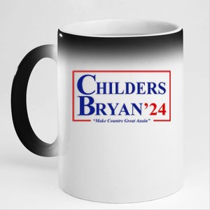 Childers Bryan 2024 Make Country Great Again 11oz Black Color Changing Mug