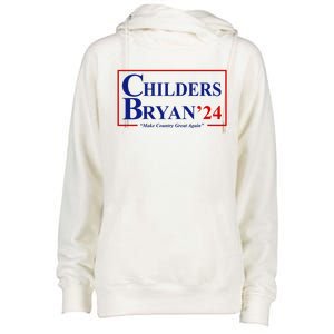 Childers Bryan 2024 Make Country Great Again Womens Funnel Neck Pullover Hood