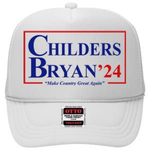 Childers Bryan 2024 Make Country Great Again High Crown Mesh Back Trucker Hat