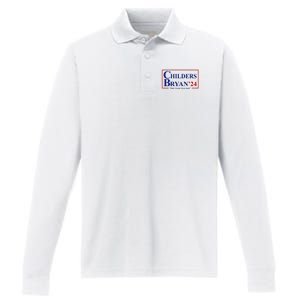 Childers Bryan 2024 Make Country Great Again Performance Long Sleeve Polo