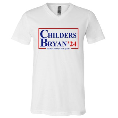 Childers Bryan 2024 Make Country Great Again V-Neck T-Shirt