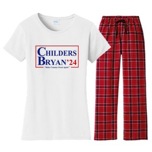 Childers Bryan 2024 Make Country Great Again Women's Flannel Pajama Set