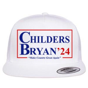 Childers Bryan 2024 Make Country Great Again Flat Bill Trucker Hat