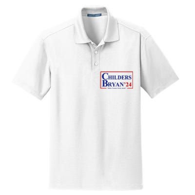 Childers Bryan 2024 Make Country Great Again Dry Zone Grid Polo