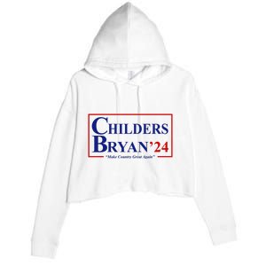 Childers Bryan 2024 Make Country Great Again Crop Fleece Hoodie