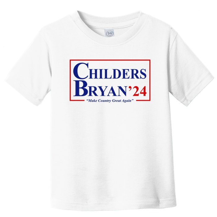 Childers Bryan 2024 Make Country Great Again Toddler T-Shirt