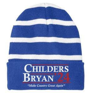 Childers Bryan 2024 Election Striped Beanie with Solid Band