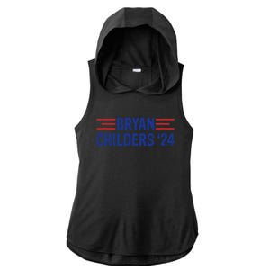 Childers Bryan 2024 Election Ladies PosiCharge Tri-Blend Wicking Draft Hoodie Tank