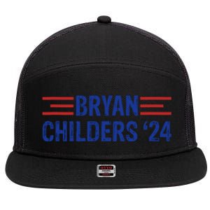 Childers Bryan 2024 Election 7 Panel Mesh Trucker Snapback Hat