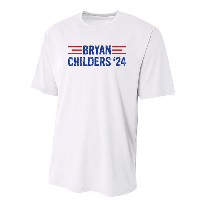 Childers Bryan 2024 Election Youth Performance Sprint T-Shirt