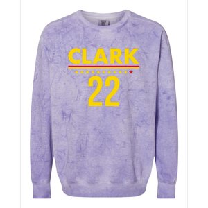 Clark Basketball 22 Indiana Colorblast Crewneck Sweatshirt