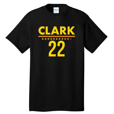 Clark Basketball 22 Indiana Tall T-Shirt