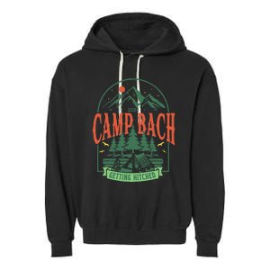 Camp Bach 2024 Getting Hitched Camping Garment-Dyed Fleece Hoodie