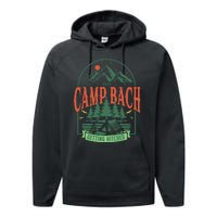 Camp Bach 2024 Getting Hitched Camping Performance Fleece Hoodie