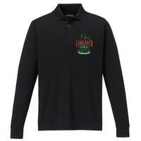 Camp Bach 2024 Getting Hitched Camping Performance Long Sleeve Polo