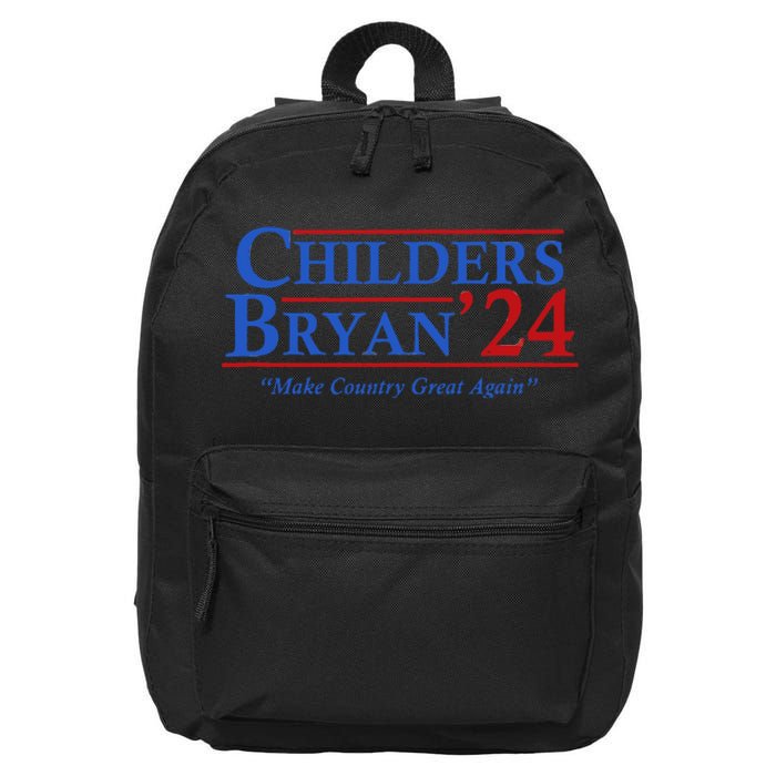 Childers Bryan 2024 Election Make Country Great 16 in Basic Backpack