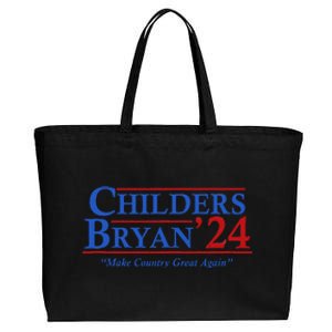 Childers Bryan 2024 Election Make Country Great Cotton Canvas Jumbo Tote