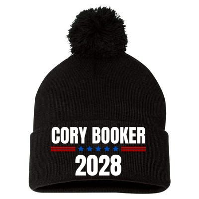 Cory Booker 2028 Pom Pom 12in Knit Beanie