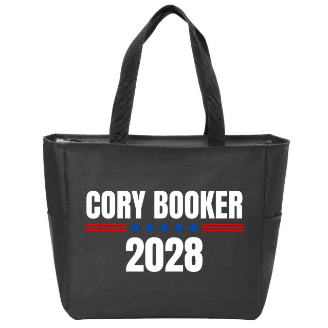 Cory Booker 2028 Zip Tote Bag