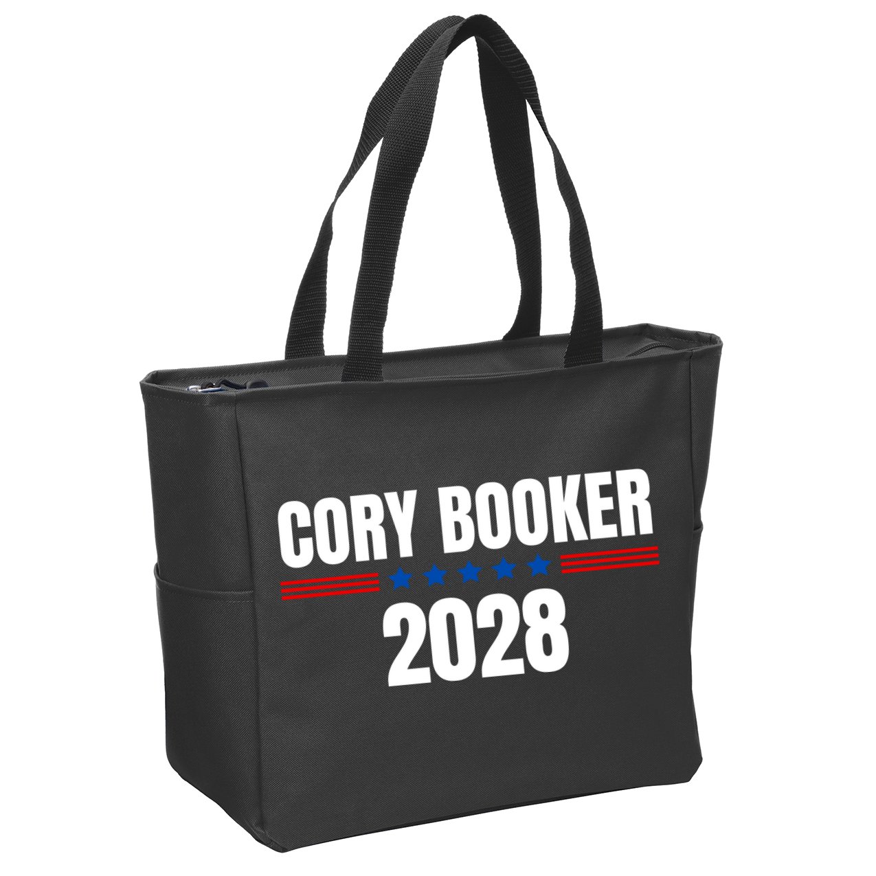 Cory Booker 2028 Zip Tote Bag