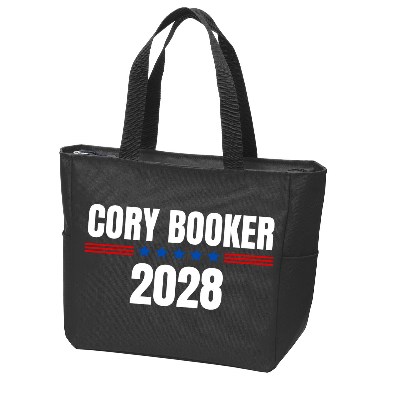 Cory Booker 2028 Zip Tote Bag
