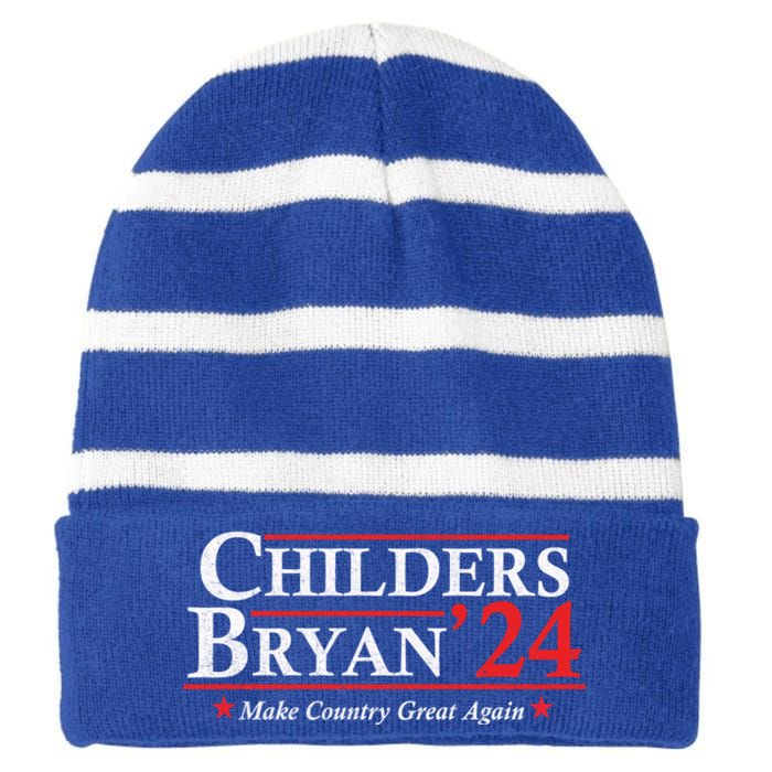 Childers Bryan 2024 Make Country Great Striped Beanie with Solid Band