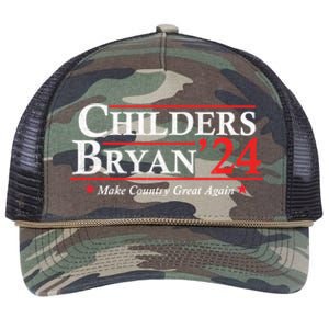 Childers Bryan 2024 Make Country Great Retro Rope Trucker Hat Cap