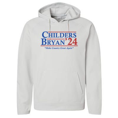 Childers Bryan 2024 Make Country Great Again Performance Fleece Hoodie