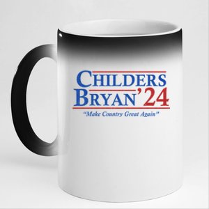 Childers Bryan 2024 Make Country Great Again 11oz Black Color Changing Mug