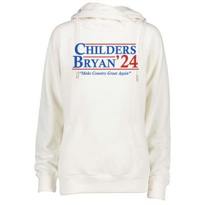 Childers Bryan 2024 Make Country Great Again Womens Funnel Neck Pullover Hood