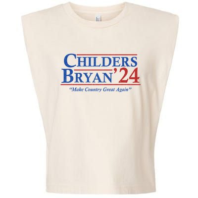 Childers Bryan 2024 Make Country Great Again Garment-Dyed Women's Muscle Tee