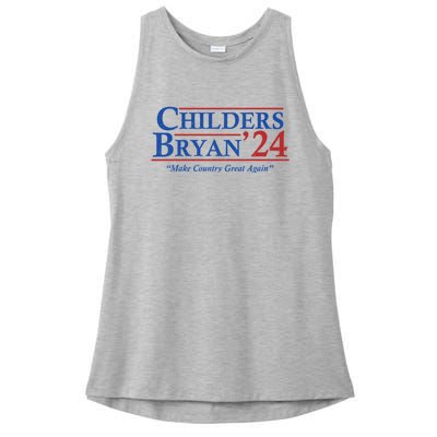 Childers Bryan 2024 Make Country Great Again Ladies PosiCharge Tri-Blend Wicking Tank