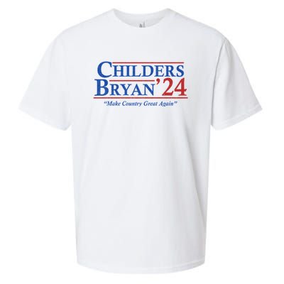 Childers Bryan 2024 Make Country Great Again Sueded Cloud Jersey T-Shirt