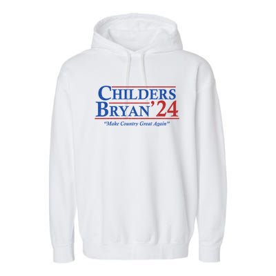 Childers Bryan 2024 Make Country Great Again Garment-Dyed Fleece Hoodie