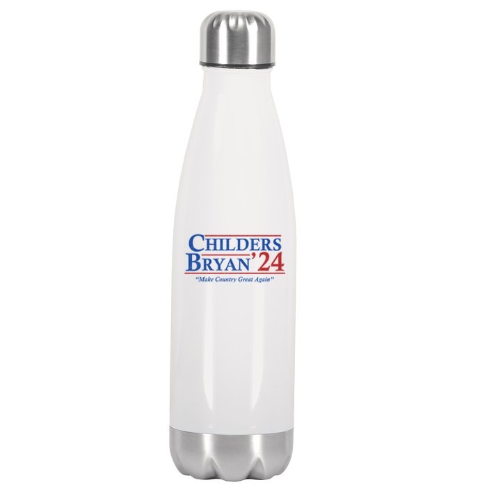 Childers Bryan 2024 Make Country Great Again Stainless Steel Insulated Water Bottle