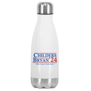 Childers Bryan 2024 Make Country Great Again Stainless Steel Insulated Water Bottle