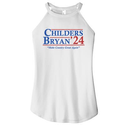 Childers Bryan 2024 Make Country Great Again Women's Perfect Tri Rocker Tank