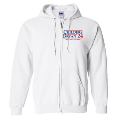 Childers Bryan 2024 Make Country Great Again Full Zip Hoodie