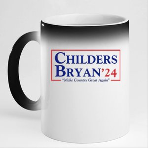 Childers Bryan 2024 Make Country Great Again 11oz Black Color Changing Mug