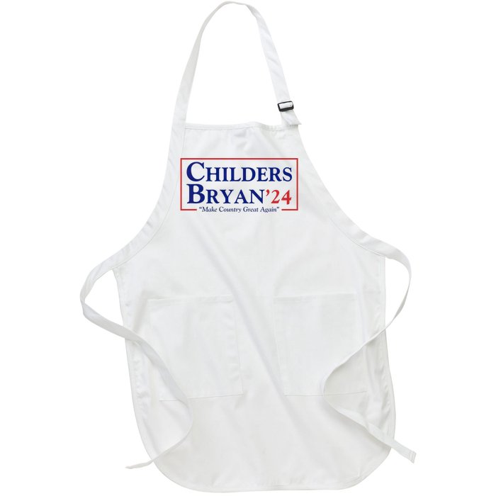 Childers Bryan 2024 Make Country Great Again Full-Length Apron With Pockets